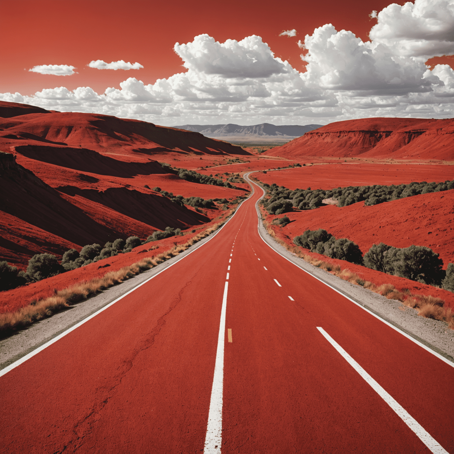 Roadberidd logo - A stylized red road with white text